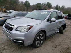 Salvage cars for sale at Mendon, MA auction: 2018 Subaru Forester 2.5I Premium