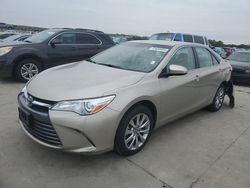 Salvage cars for sale at Grand Prairie, TX auction: 2017 Toyota Camry LE