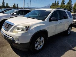 Salvage cars for sale from Copart Rancho Cucamonga, CA: 2008 GMC Acadia SLE