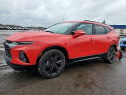 Salvage cars for sale at Woodhaven, MI auction: 2020 Chevrolet Blazer RS