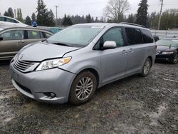 Salvage cars for sale at Graham, WA auction: 2015 Toyota Sienna XLE