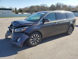 Salvage cars for sale from Copart Assonet, MA: 2016 KIA Sedona EX