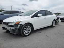 Salvage cars for sale from Copart Orlando, FL: 2012 Honda Civic EX