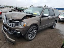 Vehiculos salvage en venta de Copart Woodhaven, MI: 2017 Lincoln Navigator Reserve