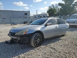 Salvage cars for sale from Copart Opa Locka, FL: 2004 Honda Accord LX