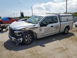 Salvage trucks for sale at Miami, FL auction: 2017 Ford F150 Super Cab