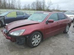 Salvage cars for sale at Leroy, NY auction: 2005 Honda Accord EX