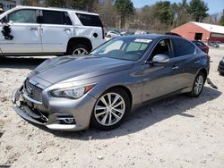 Salvage cars for sale at Mendon, MA auction: 2015 Infiniti Q50 Base