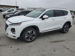 Salvage cars for sale from Copart Grand Prairie, TX: 2019 Hyundai Santa FE Limited