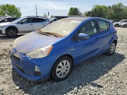 Salvage cars for sale from Copart Mebane, NC: 2013 Toyota Prius C