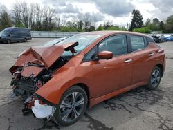Salvage cars for sale at Portland, OR auction: 2022 Nissan Leaf SV