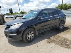 Salvage cars for sale from Copart Miami, FL: 2015 Chevrolet Traverse LT
