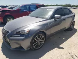 Salvage cars for sale at San Antonio, TX auction: 2016 Lexus IS 350