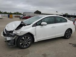 Salvage cars for sale from Copart Fresno, CA: 2015 Honda Civic EX
