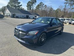 Salvage cars for sale at North Billerica, MA auction: 2020 Mercedes-Benz C 300 4matic