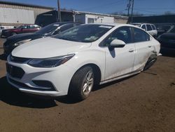 Salvage cars for sale at New Britain, CT auction: 2016 Chevrolet Cruze LT