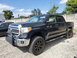 Salvage cars for sale from Copart Opa Locka, FL: 2014 Toyota Tundra Crewmax SR5