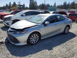 Salvage cars for sale at Graham, WA auction: 2020 Toyota Camry LE