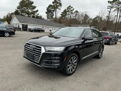 Salvage cars for sale at North Billerica, MA auction: 2017 Audi Q7 Premium Plus