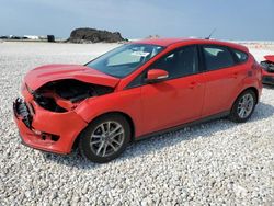 Salvage cars for sale from Copart Temple, TX: 2015 Ford Focus SE