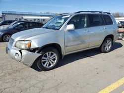 Salvage cars for sale at Pennsburg, PA auction: 2006 Toyota Highlander Hybrid