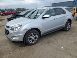 Salvage cars for sale at Woodhaven, MI auction: 2017 Chevrolet Equinox LT