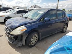Salvage cars for sale at Grand Prairie, TX auction: 2007 Nissan Versa S