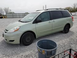 Salvage cars for sale at Barberton, OH auction: 2009 Toyota Sienna CE