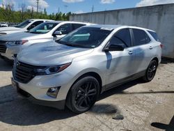 Chevrolet Equinox lt salvage cars for sale: 2021 Chevrolet Equinox LT