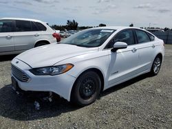 Salvage cars for sale at Antelope, CA auction: 2017 Ford Fusion SE Hybrid