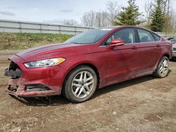 Salvage cars for sale from Copart Davison, MI: 2015 Ford Fusion SE