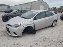 Toyota Corolla l salvage cars for sale: 2016 Toyota Corolla L