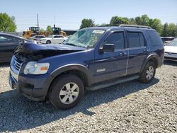Salvage cars for sale at Mebane, NC auction: 2007 Ford Explorer XLT