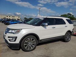 Salvage cars for sale at Wilmer, TX auction: 2016 Ford Explorer Platinum