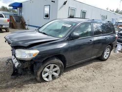 Salvage cars for sale from Copart Lyman, ME: 2010 Toyota Highlander