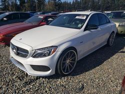 Salvage cars for sale from Copart Graham, WA: 2016 Mercedes-Benz C 450 4matic AMG