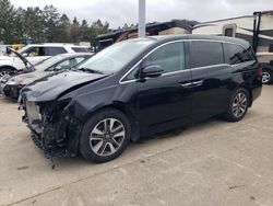 Salvage cars for sale at Eldridge, IA auction: 2016 Honda Odyssey Touring