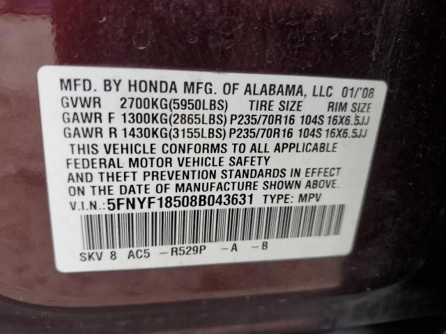 2008 Honda Pilot EXL