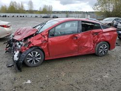 Salvage cars for sale from Copart Arlington, WA: 2018 Toyota Prius Prime