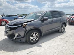 Honda Pilot EXL salvage cars for sale: 2016 Honda Pilot EXL