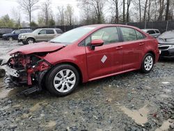 Salvage cars for sale from Copart Waldorf, MD: 2022 Toyota Corolla LE