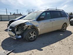 Salvage cars for sale from Copart Lansing, MI: 2004 Toyota Sienna XLE