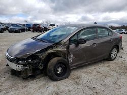 Salvage cars for sale from Copart West Warren, MA: 2012 Honda Civic LX