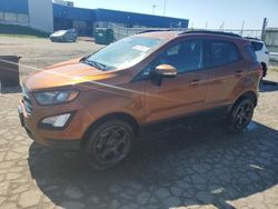 Salvage cars for sale from Copart Woodhaven, MI: 2018 Ford Ecosport SES