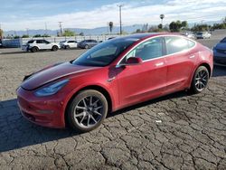 Salvage cars for sale from Copart Colton, CA: 2018 Tesla Model 3