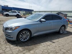 Salvage cars for sale at Woodhaven, MI auction: 2017 Genesis G80 Base