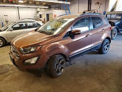 Salvage cars for sale from Copart Wheeling, IL: 2018 Ford Ecosport SES