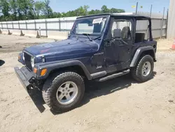 Salvage cars for sale from Copart Spartanburg, SC: 1997 Jeep Wrangler / TJ SE