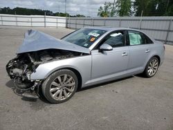 Salvage cars for sale at Dunn, NC auction: 2017 Audi A4 Premium