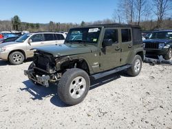 Salvage cars for sale at Candia, NH auction: 2015 Jeep Wrangler Unlimited Sahara